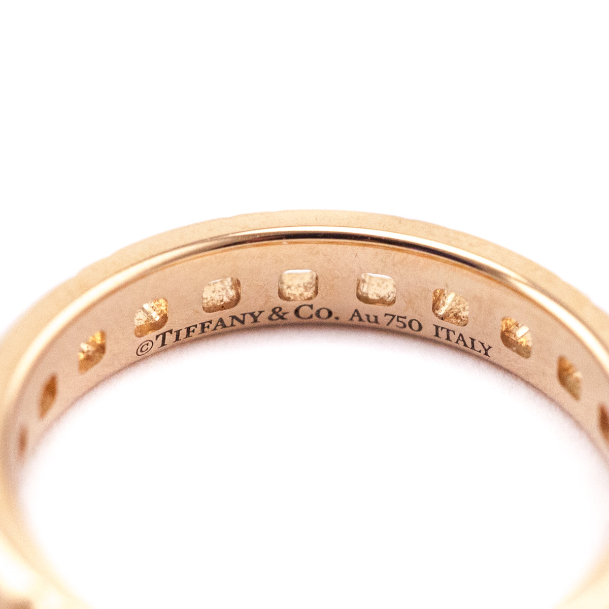 Tiffany & Co. 18K Rose Gold Narrow T True Ring - Love that Bag etc - Preowned Authentic Designer Handbags & Preloved Fashions