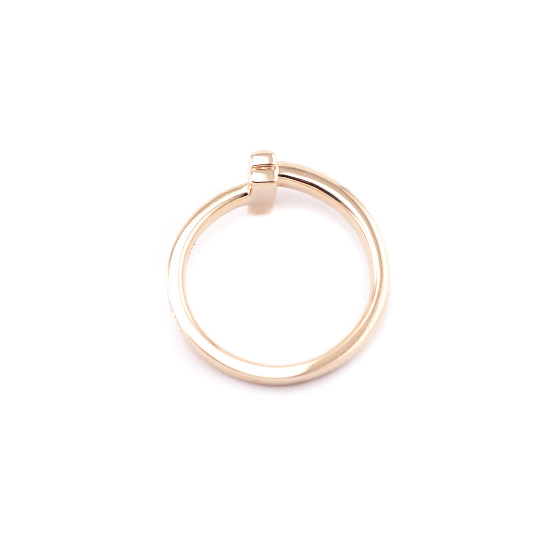 Tiffany & Co. 18K Rose Gold With Diamonds T1 Ring - Love that Bag etc - Preowned Authentic Designer Handbags & Preloved Fashions