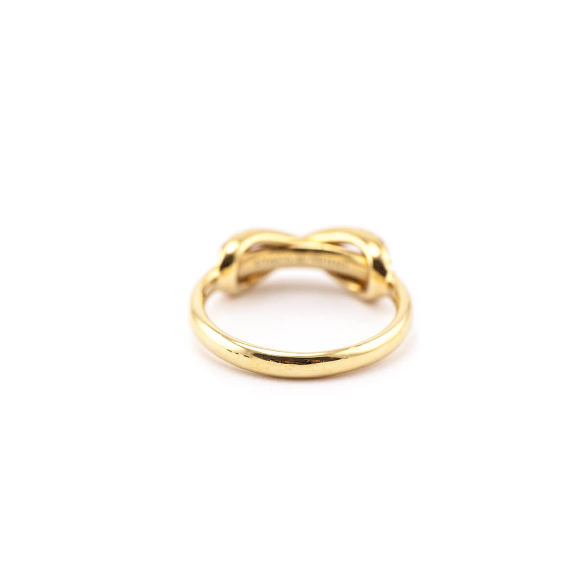 Tiffany & Co. 18K Yellow Gold Diamond Infinity Ring - Love that Bag etc - Preowned Authentic Designer Handbags & Preloved Fashions