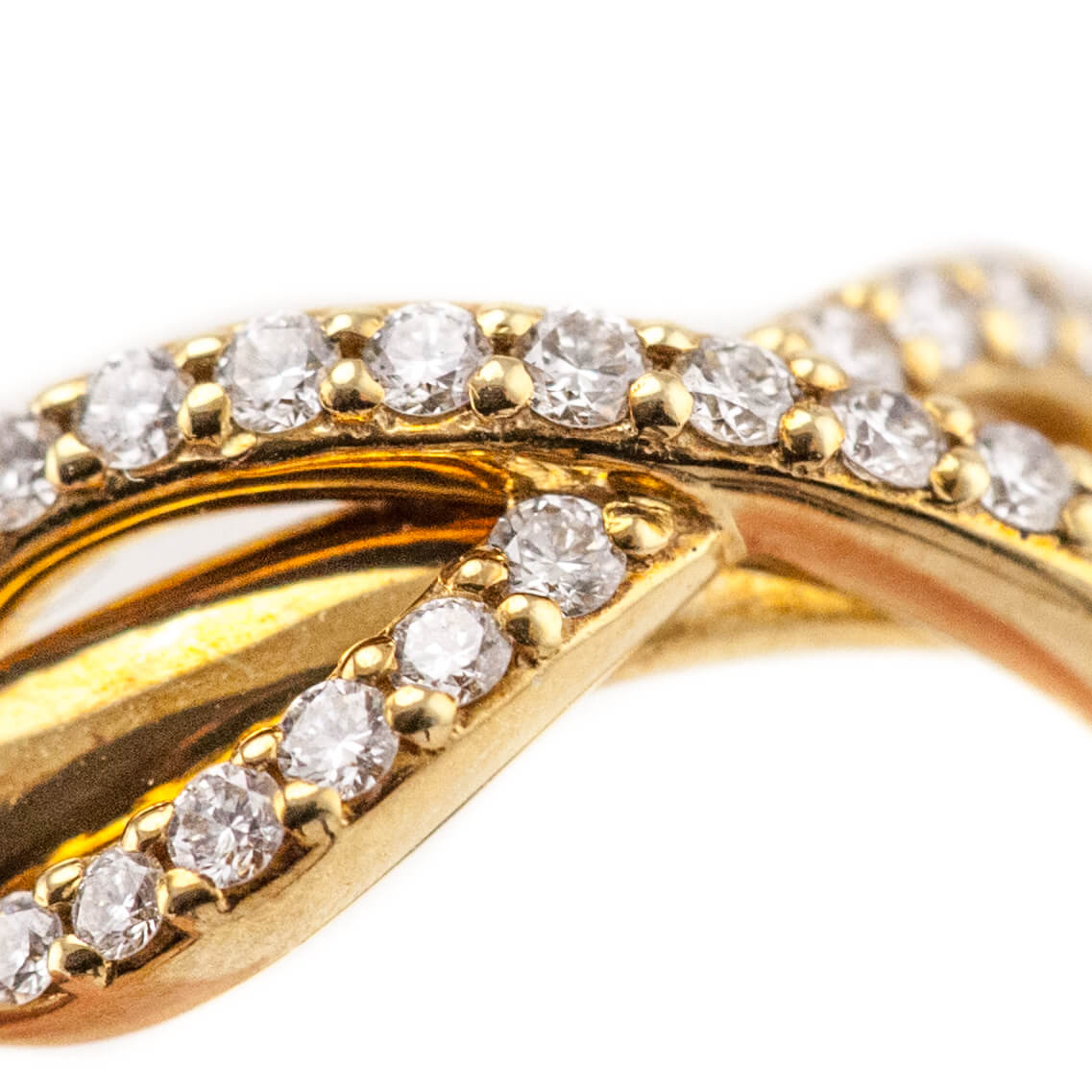 Tiffany & Co. 18K Yellow Gold Diamond Infinity Ring - Love that Bag etc - Preowned Authentic Designer Handbags & Preloved Fashions