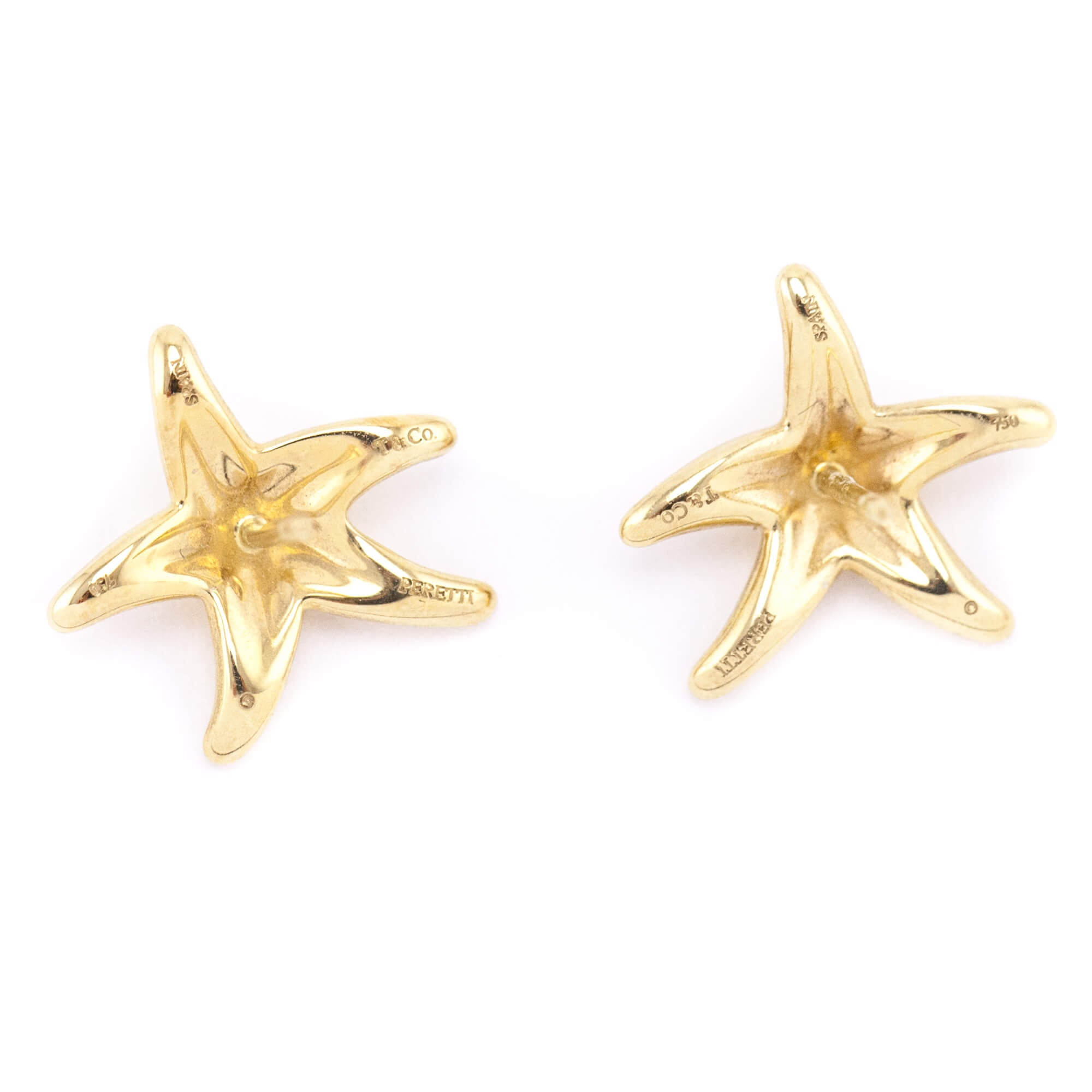 Tiffany & Co. 18K Yellow Gold Elsa Peretti Starfish Stud Earrings - Love that Bag etc - Preowned Authentic Designer Handbags & Preloved Fashions