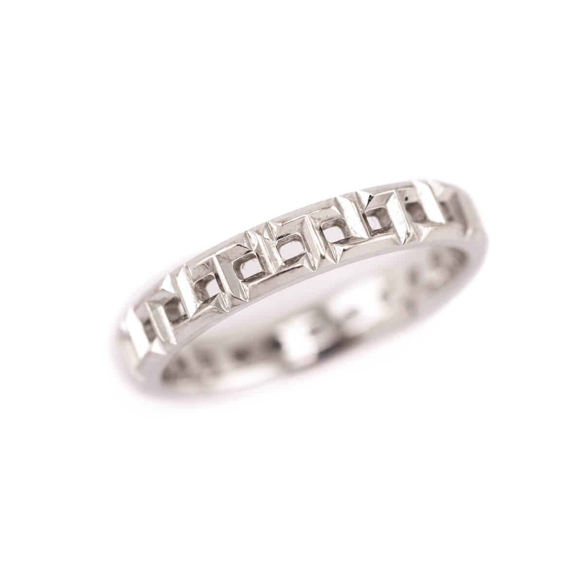 Tiffany & Co. 18k White Gold T True Narrow Ring - Love that Bag etc - Preowned Authentic Designer Handbags & Preloved Fashions