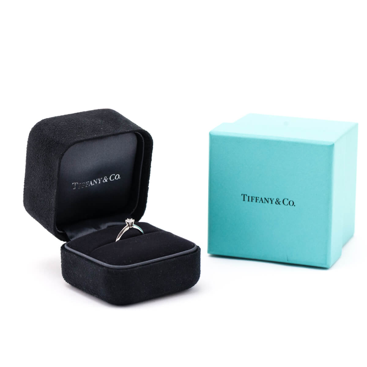 Tiffany & Co. Platinum Diamond .23ct Solitaire Engagement Ring - Love that Bag etc - Preowned Authentic Designer Handbags & Preloved Fashions