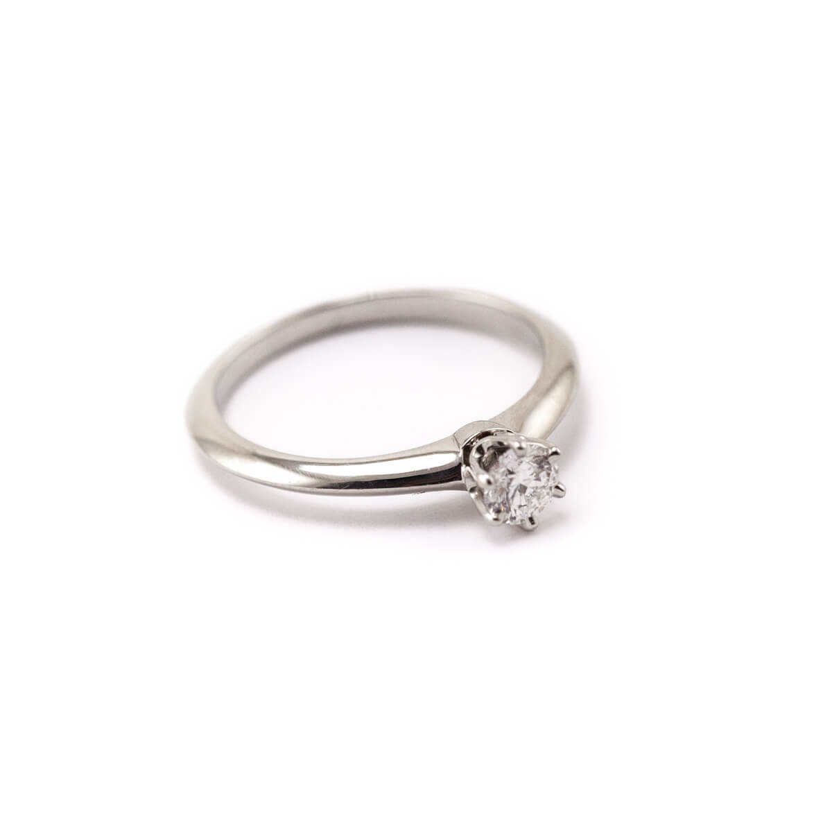 Tiffany & Co. Platinum Diamond .23ct Solitaire Engagement Ring - Love that Bag etc - Preowned Authentic Designer Handbags & Preloved Fashions
