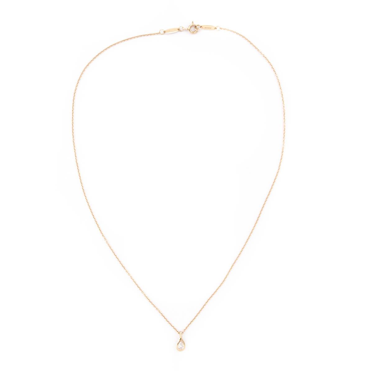 Tiffany & Co. Rose Gold Diamonds By The Yard Pendant Necklace - Love that Bag etc - Preowned Authentic Designer Handbags & Preloved Fashions