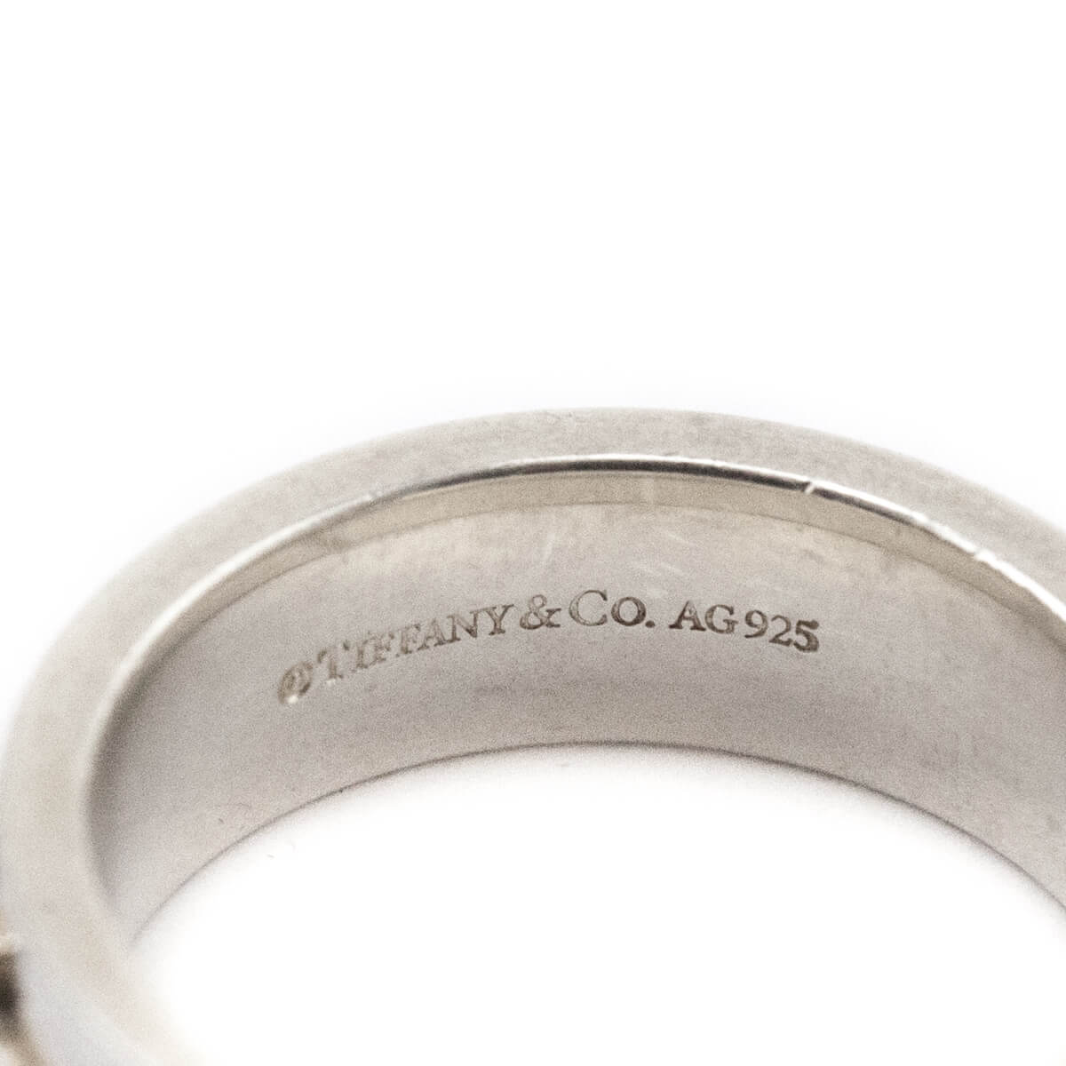 Tiffany & Co. Sterling Silver Double T Band