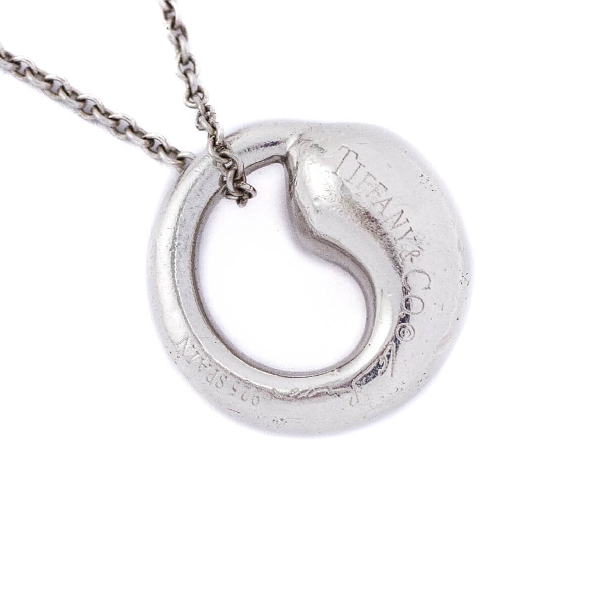 Tiffany & Co. Sterling Silver Elsa Peretti Eternal Circle Pendant Necklace - Love that Bag etc - Preowned Authentic Designer Handbags & Preloved Fashions