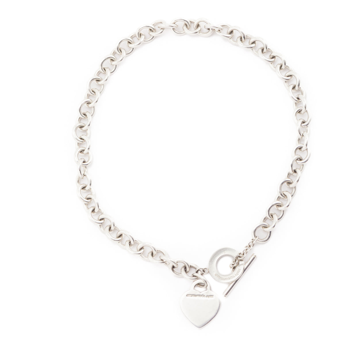 Tiffany & Co. Sterling Silver Heart Tag Toggle Necklace