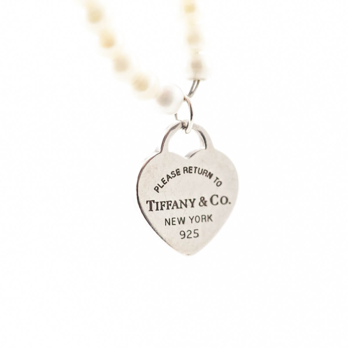 Tiffany & Co. Sterling Silver Return to Tiffany Mini Pearl Bracelet
