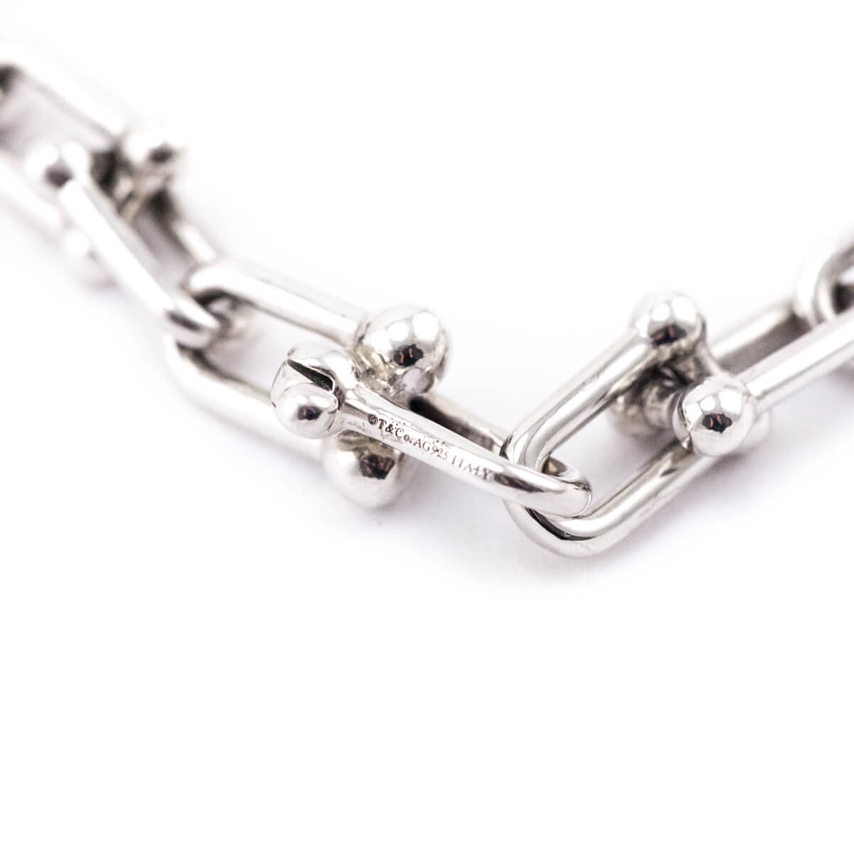 Tiffany & Co. Sterling Silver Small LInk Hardwear Necklace