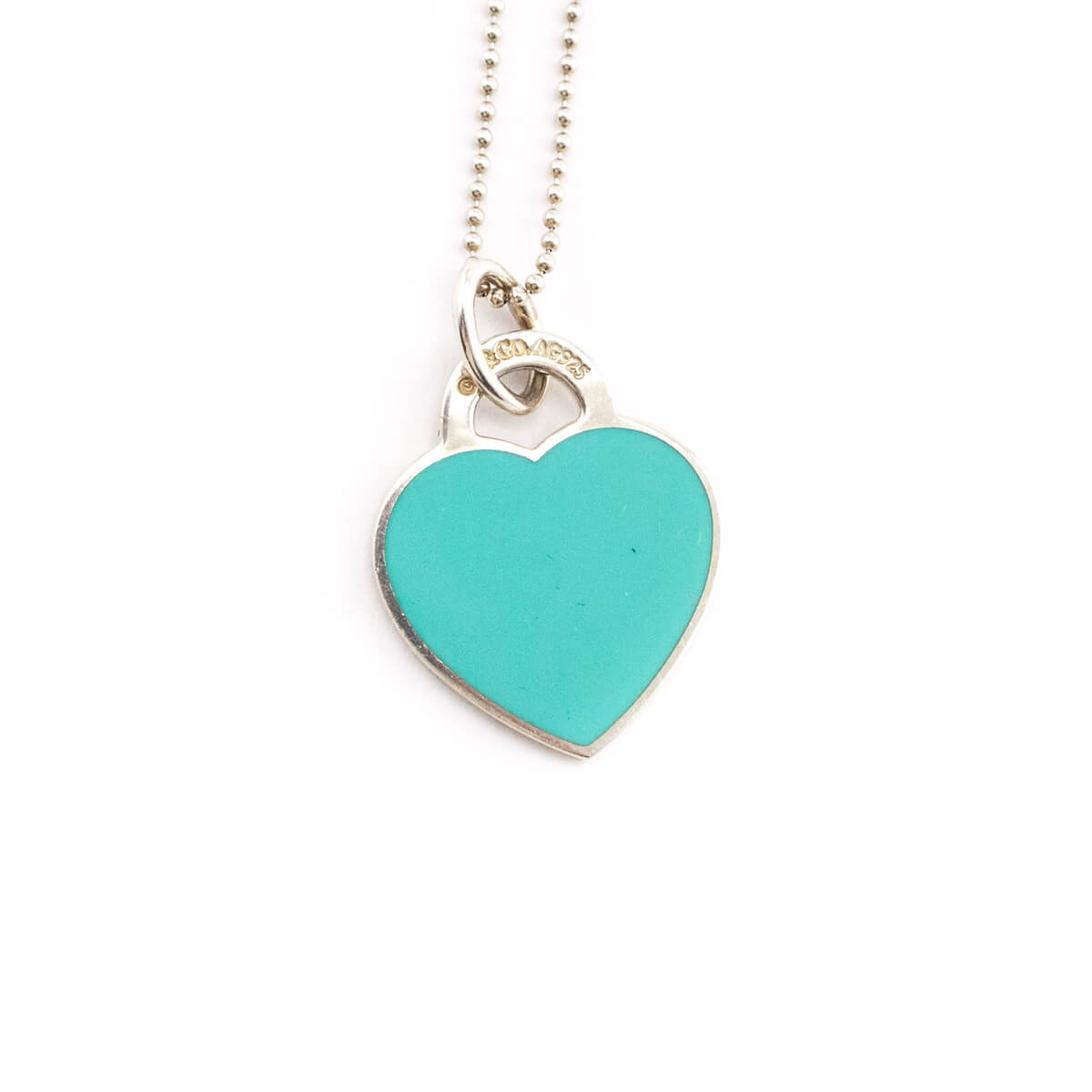 Tiffany Sterling Silver Return to Tiffany Blue Heart Tag