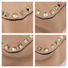 Valentino Beige Calfskin Small Rockstud Hobo Bag - Love that Bag etc - Preowned Authentic Designer Handbags & Preloved Fashions