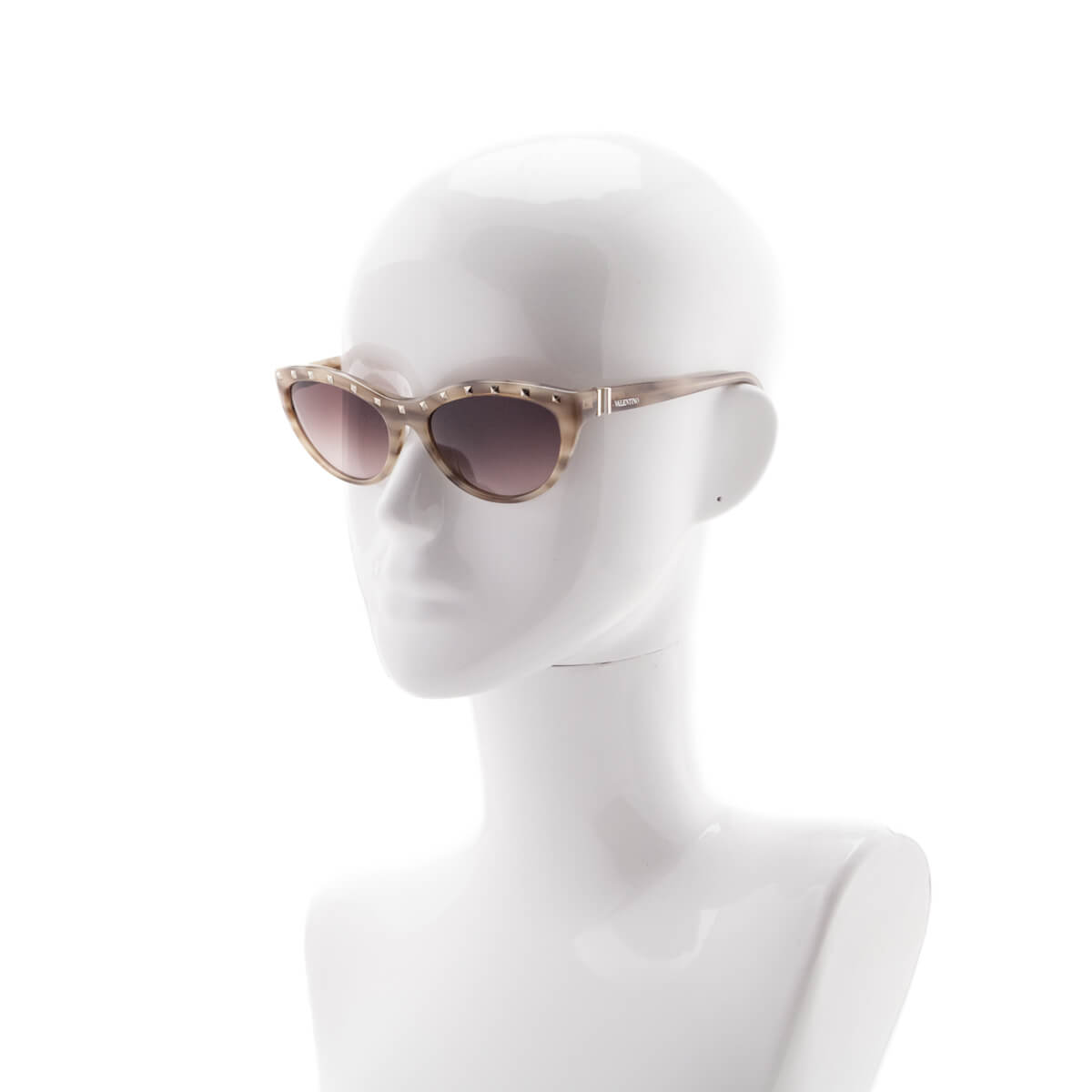 Valentino Beige Tortoise Rockstud Sunglasses - Love that Bag etc - Preowned Authentic Designer Handbags & Preloved Fashions