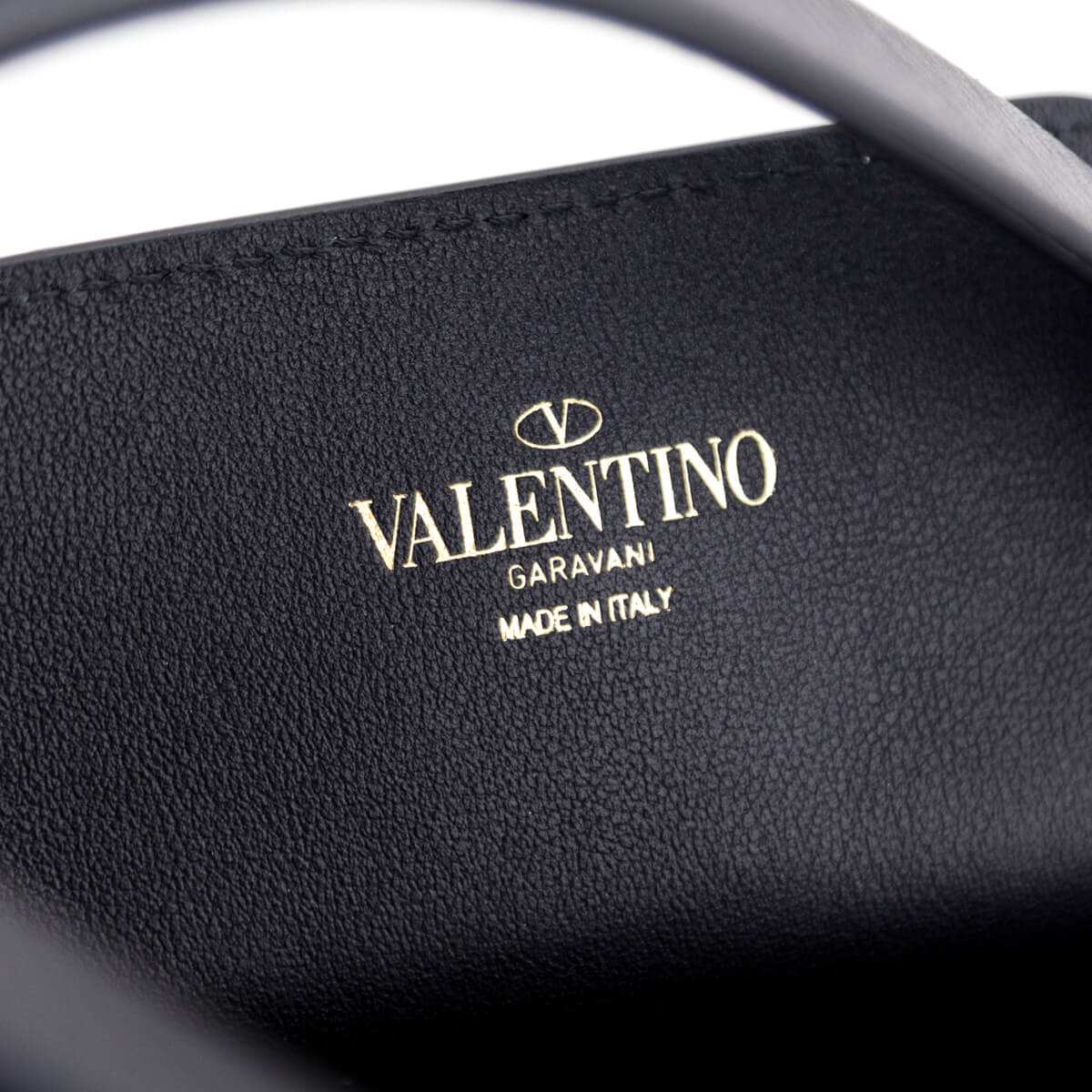 Valentino Black Calfskin VLogo Escape Tote - Shop Authentic Valentino