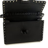 Valentino Black Monochrome Rockstud Medium Flip Lock Crossbody Bag - Love that Bag etc - Preowned Authentic Designer Handbags & Preloved Fashions