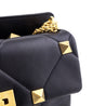 Valentino Black Nappa Large Roman Stud Shoulder Bag - Love that Bag etc - Preowned Authentic Designer Handbags & Preloved Fashions