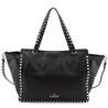 Valentino Black Vitello Medium Rockstud Tote - Love that Bag etc - Preowned Authentic Designer Handbags & Preloved Fashions