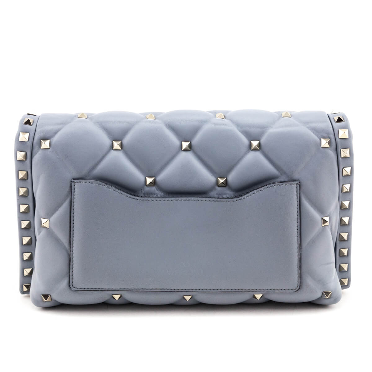 Valentino Light Blue Nappa Small Candystud Crossbody - Love that Bag etc - Preowned Authentic Designer Handbags & Preloved Fashions
