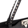 Valentino Black Vitello Medium Rockstud Tote - Love that Bag etc - Preowned Authentic Designer Handbags & Preloved Fashions