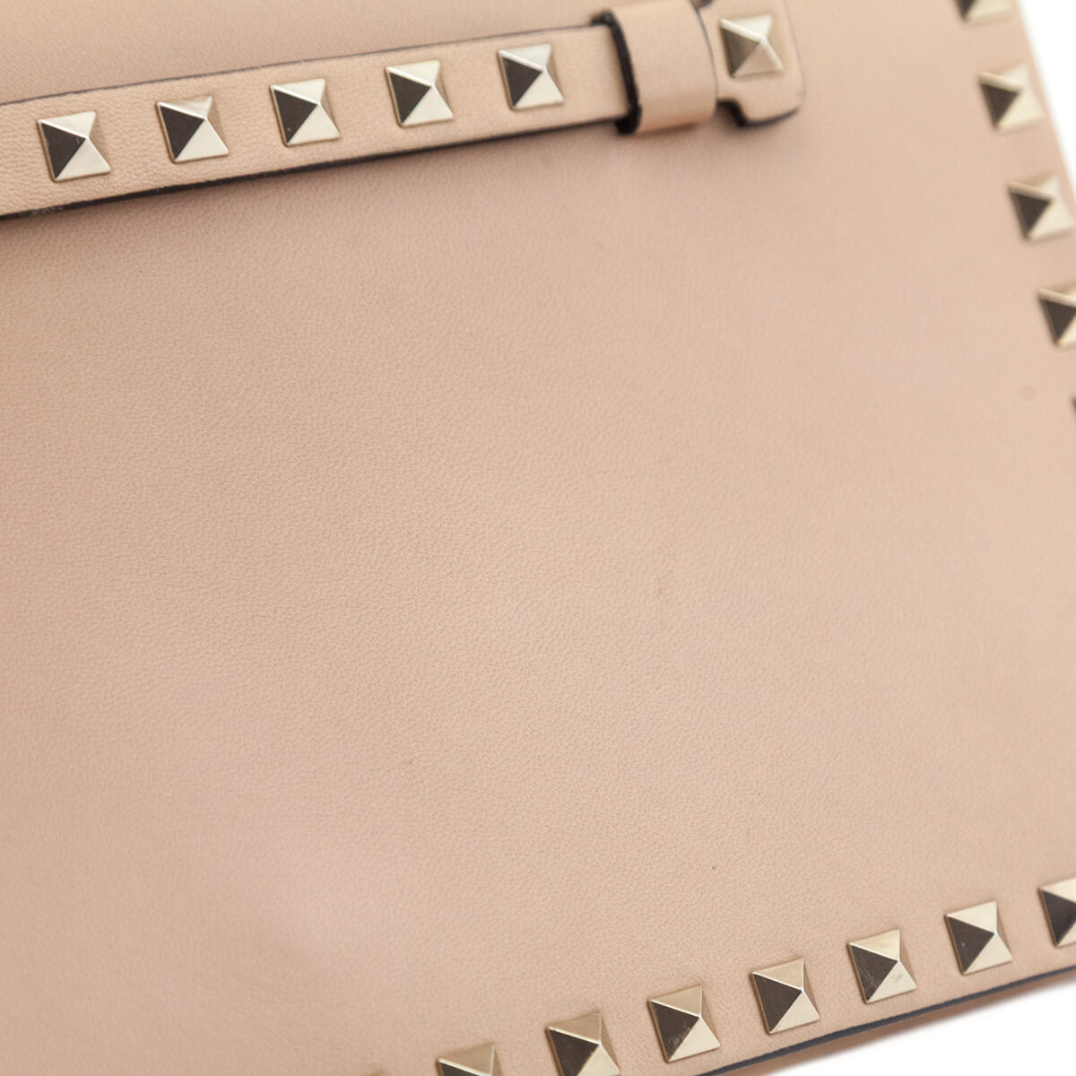 Valentino Poudre Nappa Rockstud Wristlet Clutch