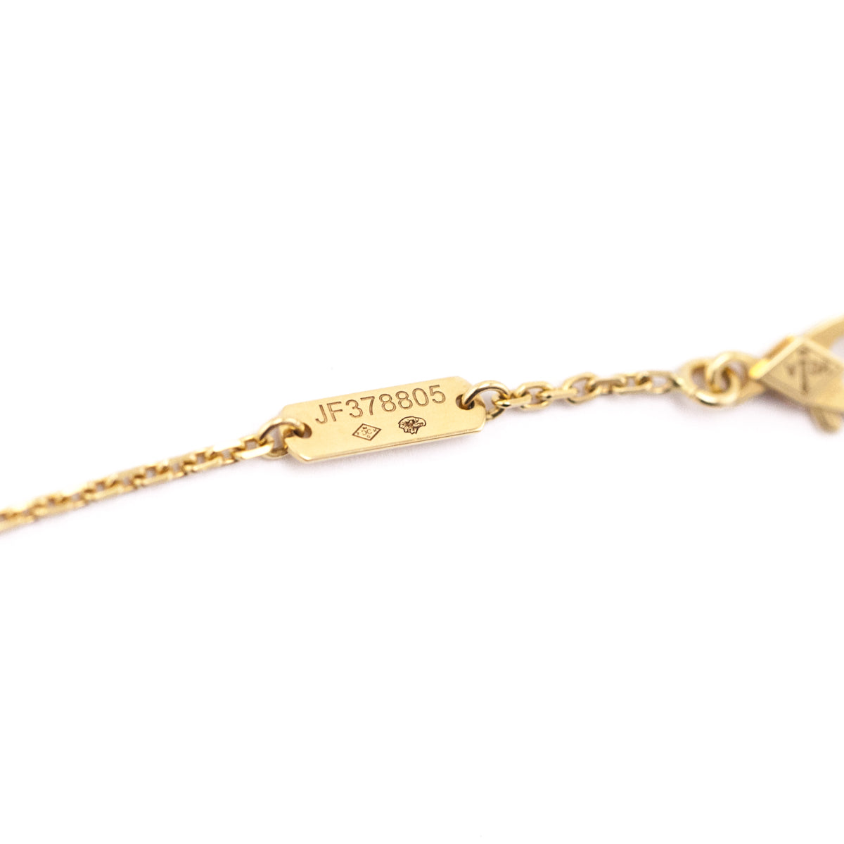 Van Cleef & Arpels 18K Gold Carnelian Vintage Alhambra Pendant Necklace