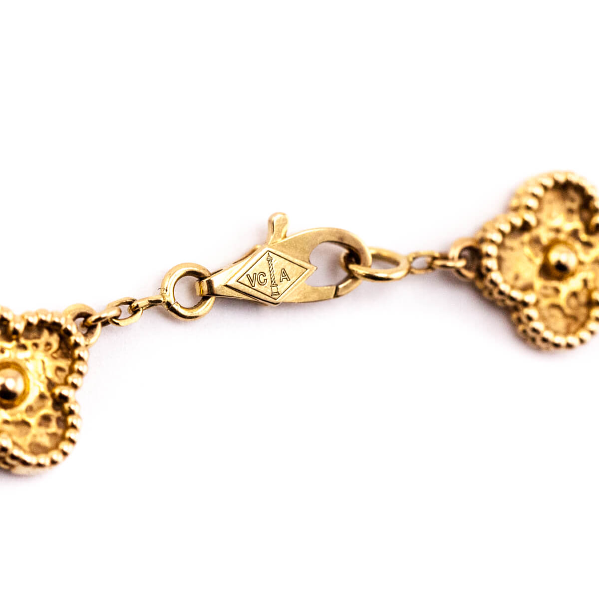 Van Cleef & Arpels 18K Rose Gold Sweet Alhambra 6 Motifs Bracelet - Love that Bag etc - Preowned Authentic Designer Handbags & Preloved Fashions