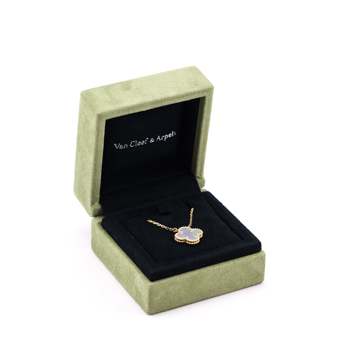 Van Cleef & Arpels 18k Yellow Gold Vintage Alhambra Mother of Pearl Pendant Necklace - Love that Bag etc - Preowned Authentic Designer Handbags & Preloved Fashions
