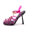Versace Pink PVC Medusa Embellished Caged Sandals Size US 8.5 | EU 38.5 - Love that Bag etc - Preowned Authentic Designer Handbags & Preloved Fashions