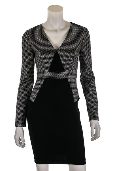 Diane von Furstenberg Black and Graphic Print Dress Size XXS | US 2 - Love that Bag etc - Preowned Authentic Designer Handbags & Preloved Fashions