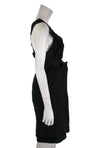 Saint Laurent Black Cotton & Silk Blend Belted Dress Size S | FR 38 - Love that Bag etc - Preowned Authentic Designer Handbags & Preloved Fashions