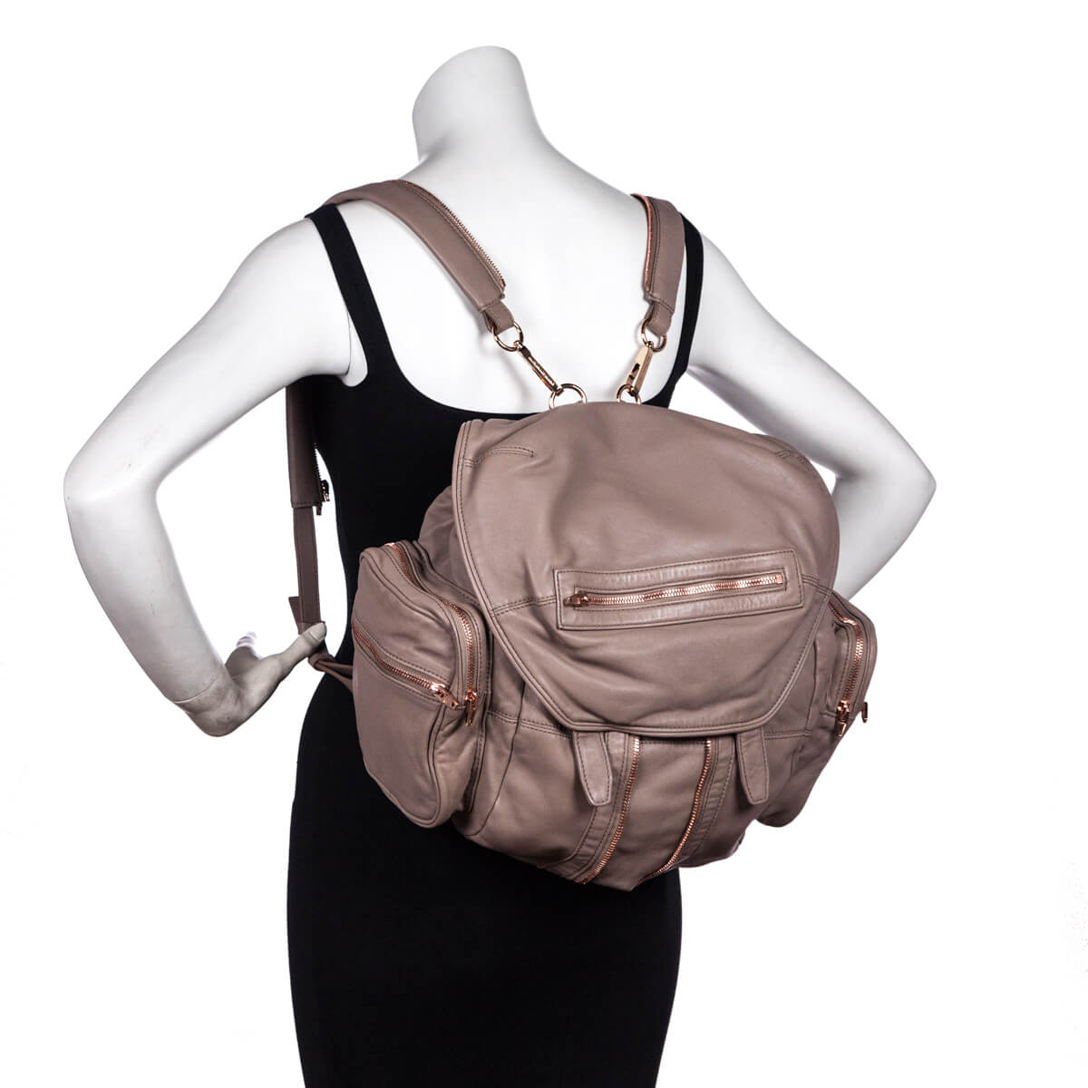 Alexander Wang Latte Lambskin Marti Backpack - Alexander Wang CA