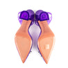 Amina Muaddi Purple PVC Crystal Embellished Begum Glass Pumps Size US 10 | EU 40 - Love that Bag etc - Preowned Authentic Designer Handbags & Preloved Fashions