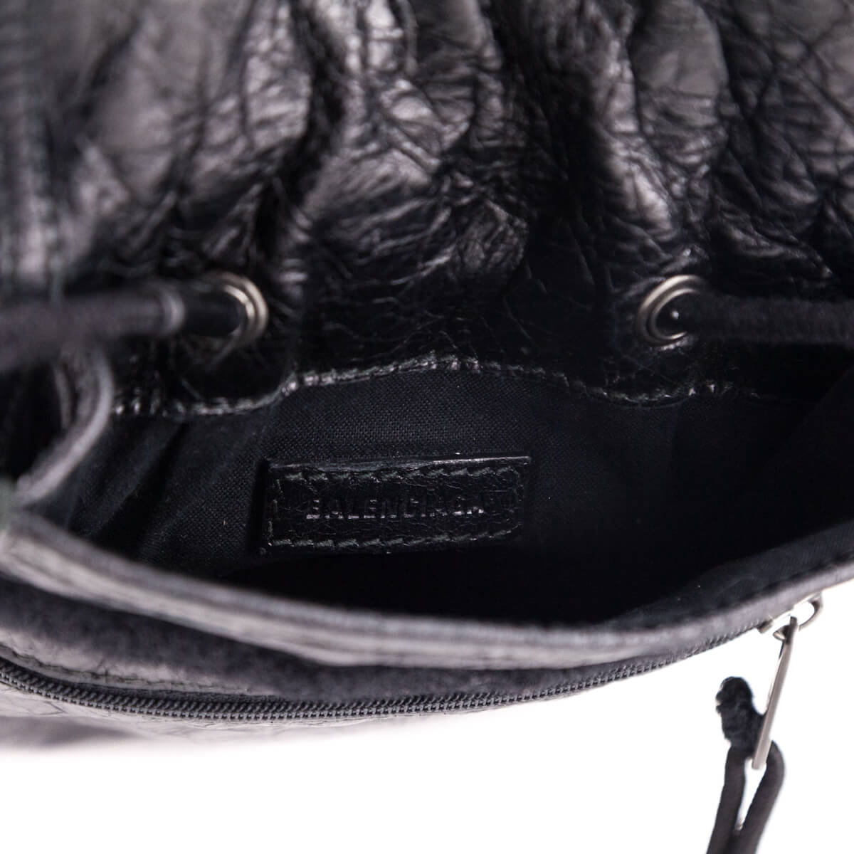 Balenciaga Black Agneau Explorer Crossbody Pouch - Love that Bag etc - Preowned Authentic Designer Handbags & Preloved Fashions