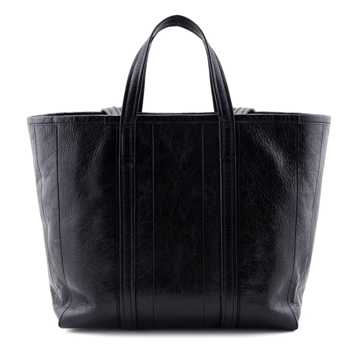 Balenciaga Black Agneau Medium Barbes East West Tote - Love that Bag etc - Preowned Authentic Designer Handbags & Preloved Fashions