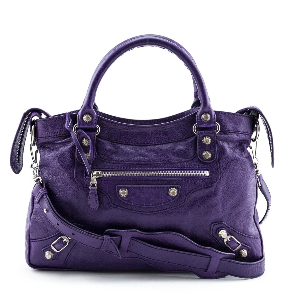 BALENCIAGA Purple XS Hourglass Bag  We Select Dresses