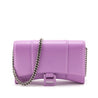 Balenciaga Lilac Calfskin Hourglass Wallet On Chain - Love that Bag etc - Preowned Authentic Designer Handbags & Preloved Fashions