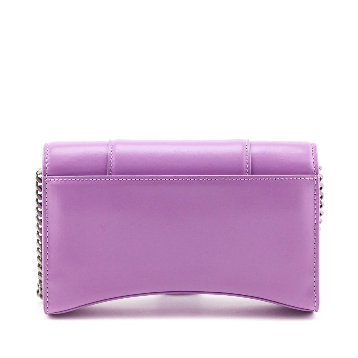 Balenciaga Lilac Calfskin Hourglass Wallet On Chain - Love that Bag etc - Preowned Authentic Designer Handbags & Preloved Fashions