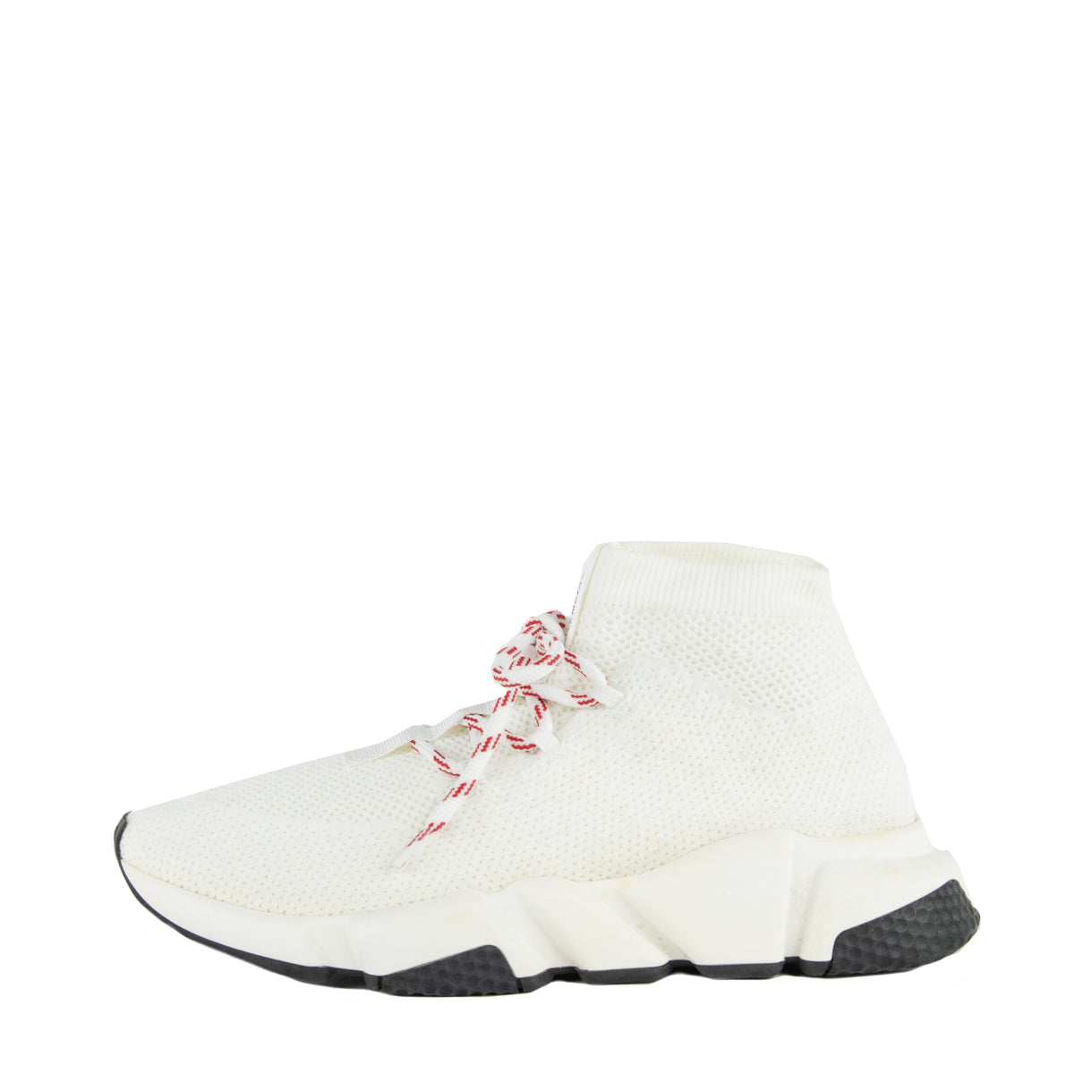 Balenciaga White Lace Up Speed Trainer Sock Sneakers Balenciaga