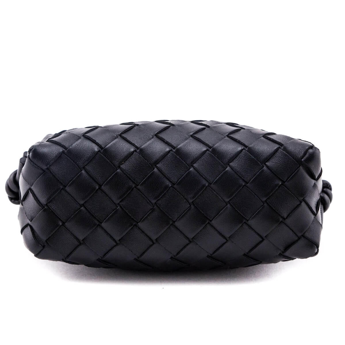 Bottega Veneta Black Nappa Calfskin Intrecciato Mini Loop Camera Bag - Love that Bag etc - Preowned Authentic Designer Handbags & Preloved Fashions