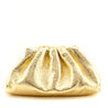 Bottega Veneta Oro Crinkled Metallic Lambskin The Pouch Clutch - Love that Bag etc - Preowned Authentic Designer Handbags & Preloved Fashions