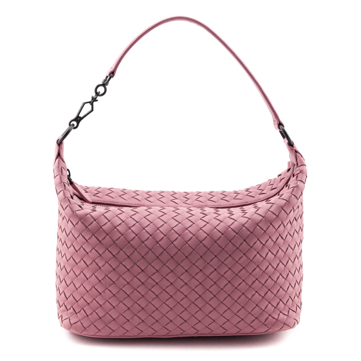 Bottega Veneta Pink Nappa Intrecciato Medium Shoulder Bag - Love that Bag etc - Preowned Authentic Designer Handbags & Preloved Fashions