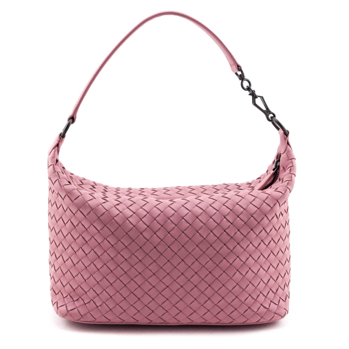 Bottega Veneta Pink Nappa Intrecciato Medium Shoulder Bag - Love that Bag etc - Preowned Authentic Designer Handbags & Preloved Fashions