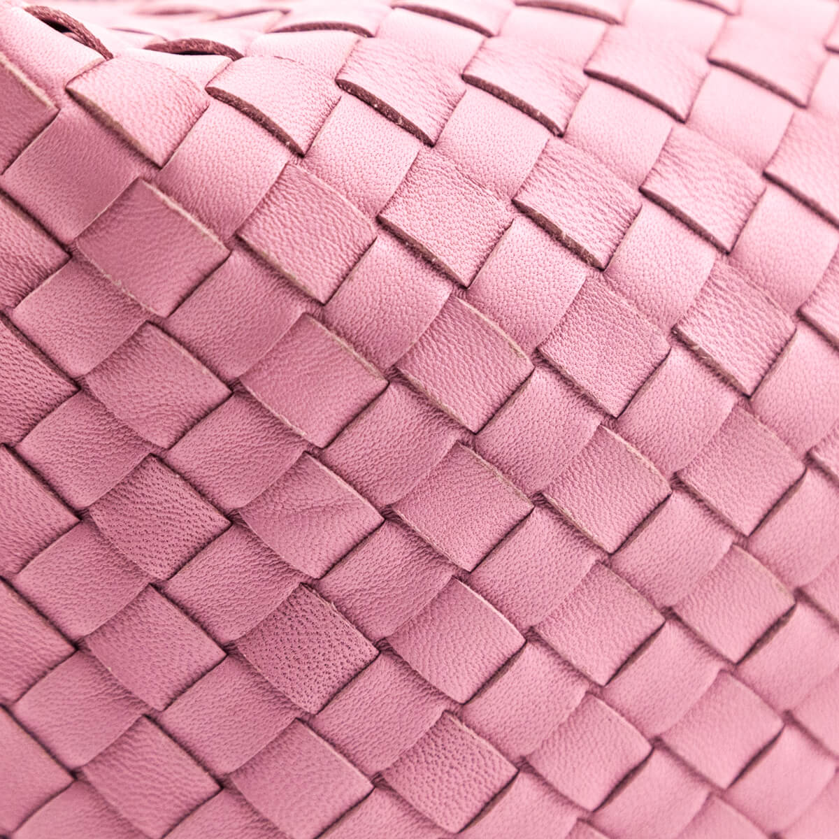 Bottega Veneta Pink Nappa Intrecciato Medium Shoulder Bag - Love that Bag etc - Preowned Authentic Designer Handbags & Preloved Fashions