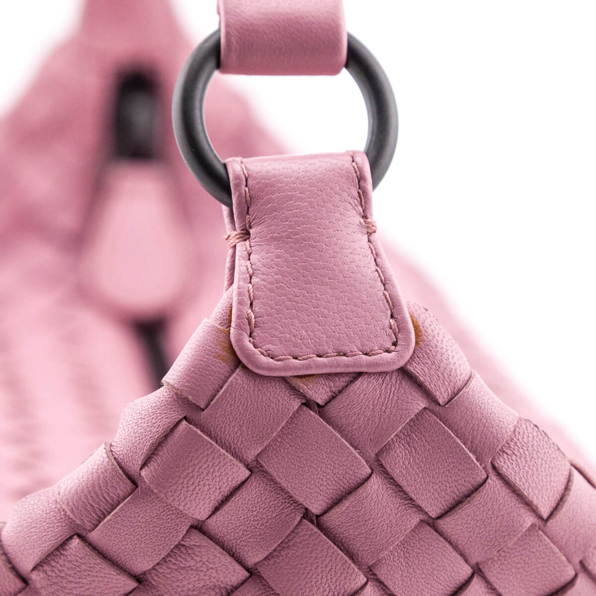 Bottega Veneta Pink Nappa Intrecciato Medium Shoulder Bag - Love that Bag etc - Preowned Authentic Designer Handbags & Preloved Fashions