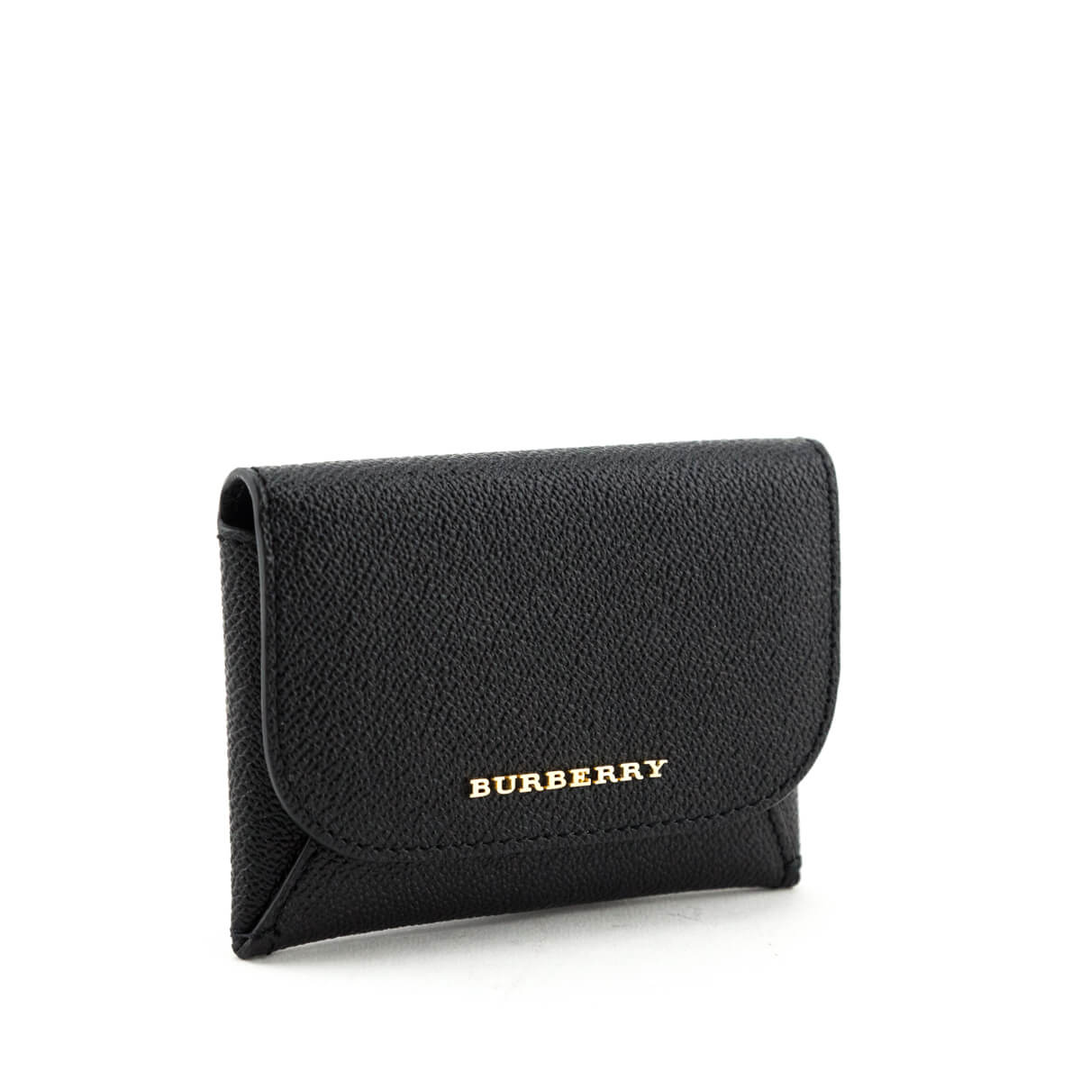 Burberry Black Leather ID Card Holder Burberry