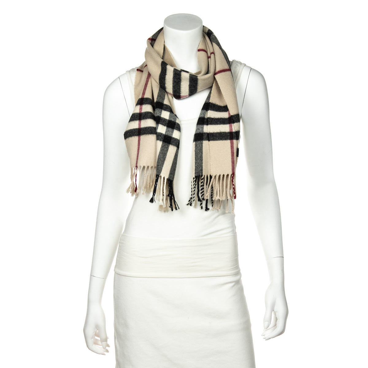 Burberry Check Cashmere Scarf - Love that Bag etc - Preowned Authentic Designer Handbags & Preloved Fashions