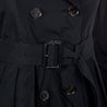 Burberry Black Nylon Pleat Accented Trench Coat Size XXS | UK 6 - Love that Bag etc - Preowned Authentic Designer Handbags & Preloved Fashions
