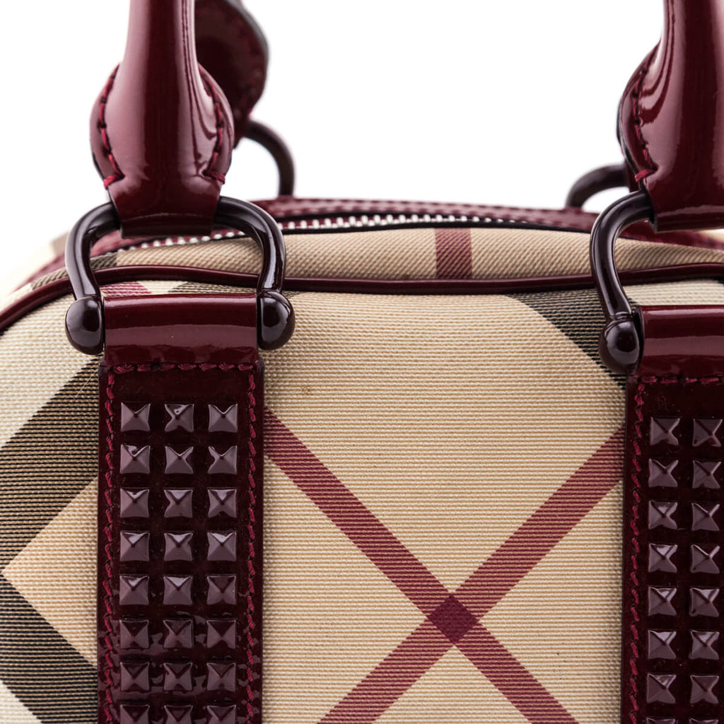 Burberry Burgundy Nova Check Heart Print PVC and Patent Leather Pochette  Bag Burberry | The Luxury Closet