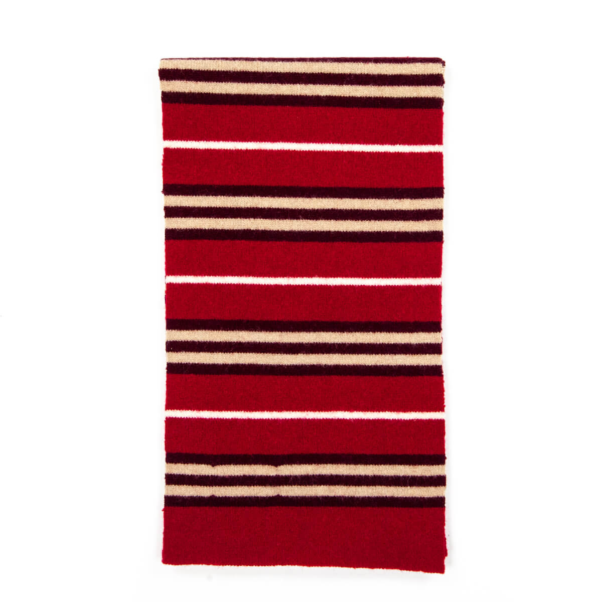 Burberry Red & Ivory Striped Lambswool Oblong Scarf - Love that Bag etc - Preowned Authentic Designer Handbags & Preloved Fashions