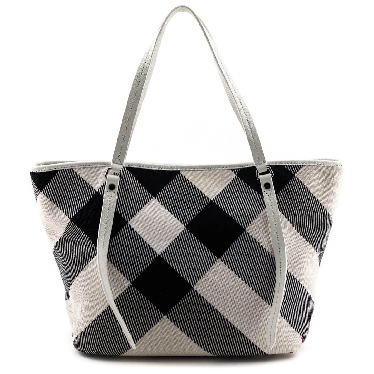 Burberry White Canvas Confetti Heart Medium Cantley Tote - Love that Bag etc - Preowned Authentic Designer Handbags & Preloved Fashions